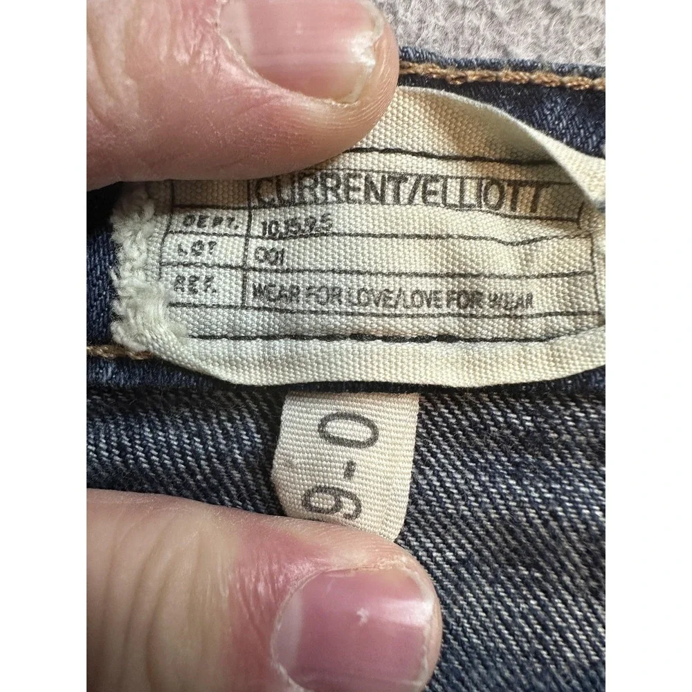 Current/Elliott Flip Flop Bootcut Jeans Womens 32‎ Blue Med Wash Mid Rise 28x29
